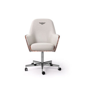 Kingston | Fauteuil de bureau design Bentley Home en cuir ou tissu, structure en bois cintré, hauteur réglable, disponible chez D-Style Interior.