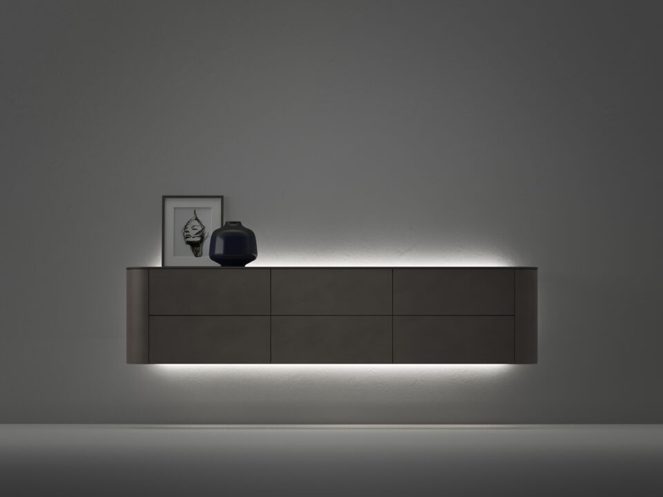 Suspended Side – Buffet design haut de gamme Caccaro disponible chez D-Style Interior