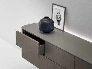 Suspended Side – Buffet design haut de gamme Caccaro disponible chez D-Style Interior