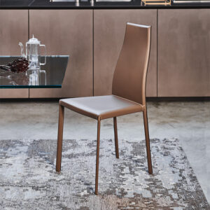 Kaori Chaise design Kaori en cuir signée Cattelan Italia, élégante et contemporaine, disponible chez D-Style Interior.