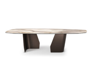 Senator Keramik de Cattelan Italia allie puissance sculpturale et élégance minérale dans une table design d’exception. Disponible chez D-Style Interior.