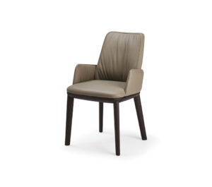 Belinda Chaise design de Cattelan Italia, élégance naturelle, structure en bois massif et assise rembourrée pour un confort absolu. Disponible chez D-Style Interior.