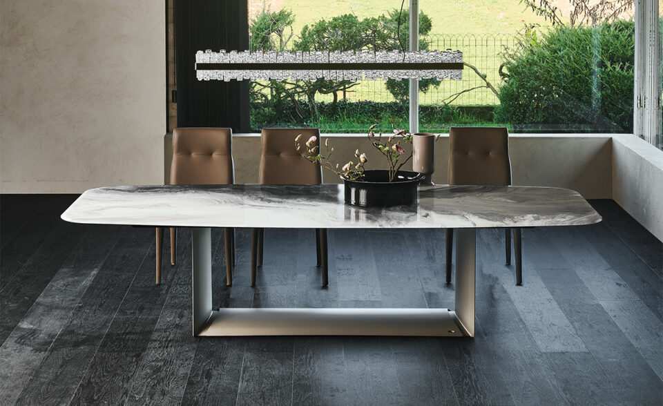 DRAGON Crystalart – Table en verre décoratif | Cattelan Italia