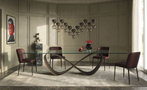 Butterfly – Table design contemporain Cattelan Italia disponible chez D-Style Interior