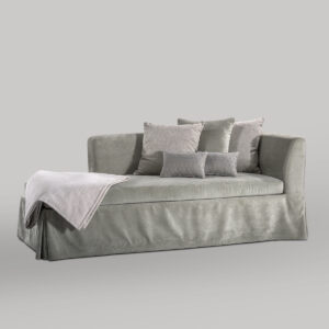 Canapé lit design haut de gamme Chaise Longue par Colunex, système de relèvement automatique, disponible chez D-Style Interior.