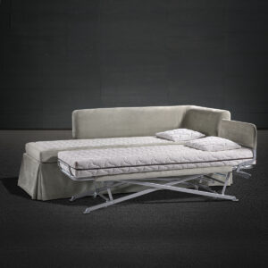 Canapé lit design haut de gamme Chaise Longue par Colunex, système de relèvement automatique, disponible chez D-Style Interior.
