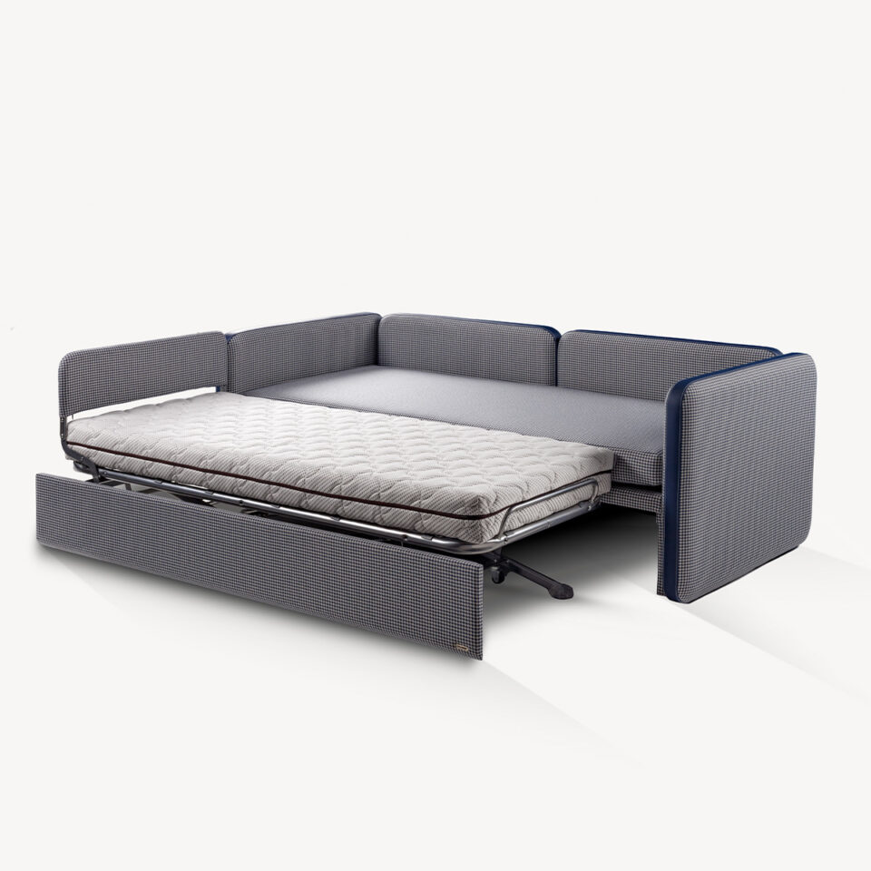 Canapé lit design haut de gamme Concept par Colunex, système de relèvement automatique, disponible chez D-Style Interior.
