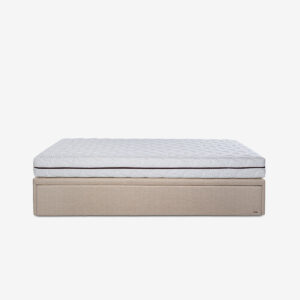 Canapé-lit design haut de gamme Duetto Colunex, avec tiroir de rangement et deux matelas, disponible chez D-Style Interior.
