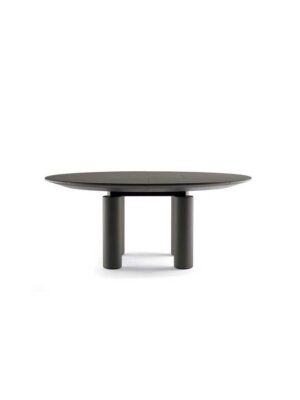 Ceo Cube | Bureau ronde de réunion Poltrona Frau par Lella et Massimo Vignelli, design italien haut de gamme en cuir Pelle Frau®, disponible chez D-Style Interior