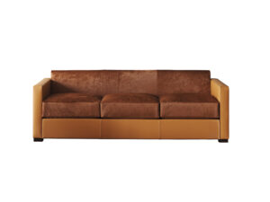 Canapé design haut de gamme Linea A par Poltrona Frau, structure hêtre massif avec revêtement cuir Pelle Frau®, disponible chez D-Style Interior