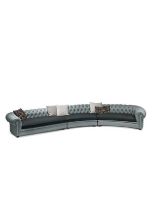 Canapé design haut de gamme Chester Line par Poltrona Frau, système modulaire avec structure hêtre massif et capitonnage main, disponible chez D-Style Interior