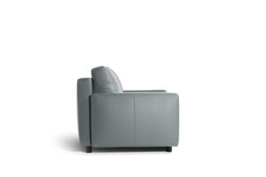 Canapé-lit design haut de gamme Massimosistema par Poltrona Frau, mécanisme intégré invisible avec revêtement Pelle Frau®, disponible chez D-Style Interior