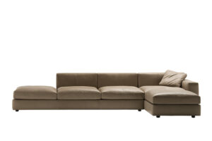 Massimosistema Canapé Poltrona Frau : canapé design haut de gamme modulaire avec structure hêtre et coussins plumes d'oie. Système personnalisable. D-Style Interior.