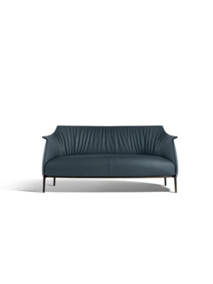 Archibald Canapé Poltrona Frau : canapé design haut de gamme deux places signé Jean-Marie Massaud. Structure acier, cuir Pelle Frau®. D-Style Interior.