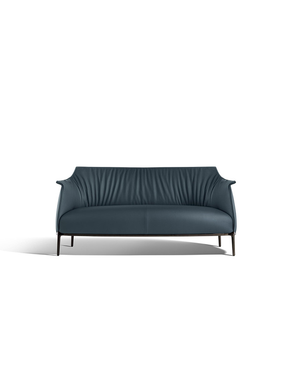 Archibald Canapé Poltrona Frau : canapé design haut de gamme deux places signé Jean-Marie Massaud. Structure acier, cuir Pelle Frau®. D-Style Interior.