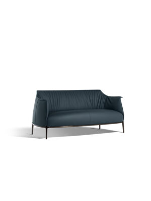 Archibald Canapé Poltrona Frau : canapé design haut de gamme deux places signé Jean-Marie Massaud. Structure acier, cuir Pelle Frau®. D-Style Interior.