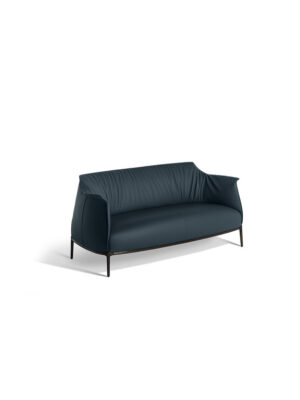 Archibald Canapé Poltrona Frau : canapé design haut de gamme deux places signé Jean-Marie Massaud. Structure acier, cuir Pelle Frau®. D-Style Interior.