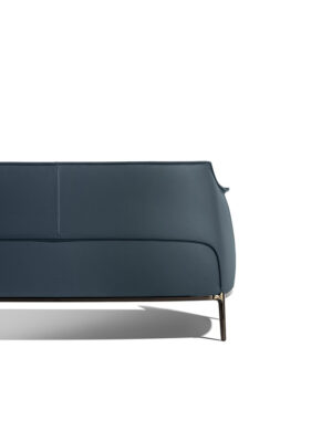 Archibald Canapé Poltrona Frau : canapé design haut de gamme deux places signé Jean-Marie Massaud. Structure acier, cuir Pelle Frau®. D-Style Interior.