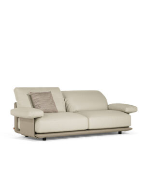 Blisscape Canapé Poltrona Frau : canapé design haut de gamme trois places signé Serafini + Palomba. Structure cuir, coussins amovibles. D-Style Interior.