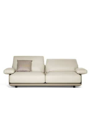 Blisscape Canapé Poltrona Frau : canapé design haut de gamme trois places signé Serafini + Palomba. Structure cuir, coussins amovibles. D-Style Interior.