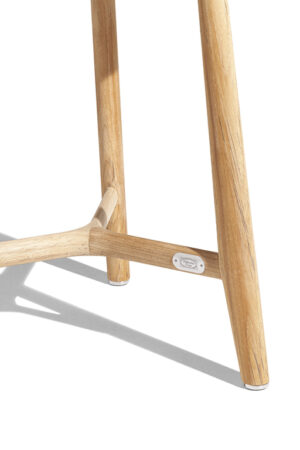 The Secret Garden | Table basse design haut de gamme Poltrona Frau, teck massif naturel et plateau en grès émaillé, disponible chez D-Style Interior