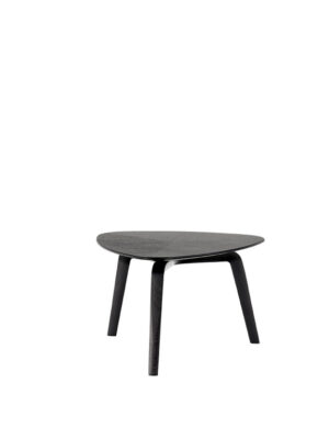 Fiorile | Table basse design haut de gamme triangulaire Poltrona Frau, piètement frêne moka ou wengé, plateau bois ou marbre Calacatta, formes modulables, disponible chez D-Style Interior