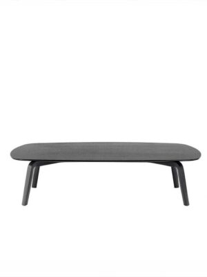 Fiorile | Table basse design haut de gamme Poltrona Frau, piètement en frêne massif moka ou wengé, plateau bois ou marbre Calacatta, formes modulables, disponible chez D-Style Interior