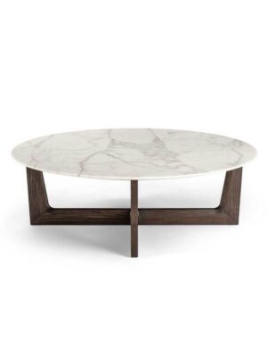 Ilary | Table basse base en bois - Table basse design haut de gamme Poltrona Frau disponible chez D-Style Interior