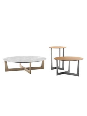 Ilary | Table basse base en bois - Table basse design haut de gamme Poltrona Frau disponible chez D-Style Interior