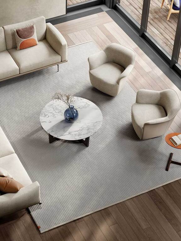Ilary | Table basse base en bois - Table basse design haut de gamme Poltrona Frau disponible chez D-Style Interior
