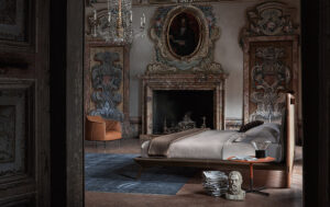 Volare Due Lit design haut de gamme par Poltrona Frau en cuir Pelle Frau® et bois massif, design italien, disponible chez D-Style Interior