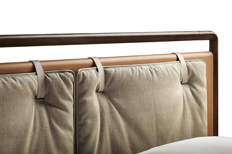 Volare Due Lit design haut de gamme par Poltrona Frau en cuir Pelle Frau® et bois massif, design italien, disponible chez D-Style Interior