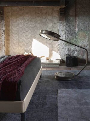 Bretagne Lit design haut de gamme en cuir Pelle Frau® par Poltrona Frau – Disponible chez D-Style Interior.