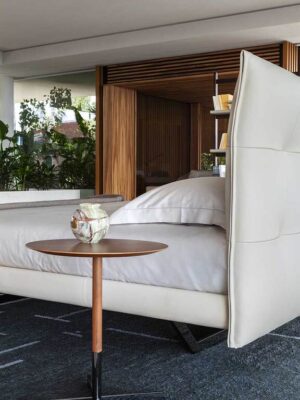 Aurora Tre Lit design haut de gamme en cuir Pelle Frau® par Poltrona Frau, design contemporain, disponible chez D-Style Interior