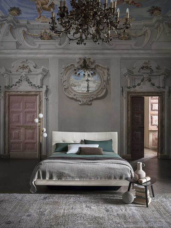 Aurora Due Lit design haut de gamme en cuir Pelle Frau® par Poltrona Frau, design italien contemporain, disponible chez D-Style Interior