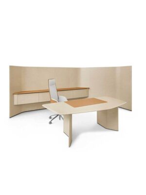 Trust | Bureau design haut de gamme Iconic Poltrona Frau par Lievore – Altherr – Park, bureau de direction en cuir Pelle Frau® ou Techno Wood, disponible chez D-Style Interior