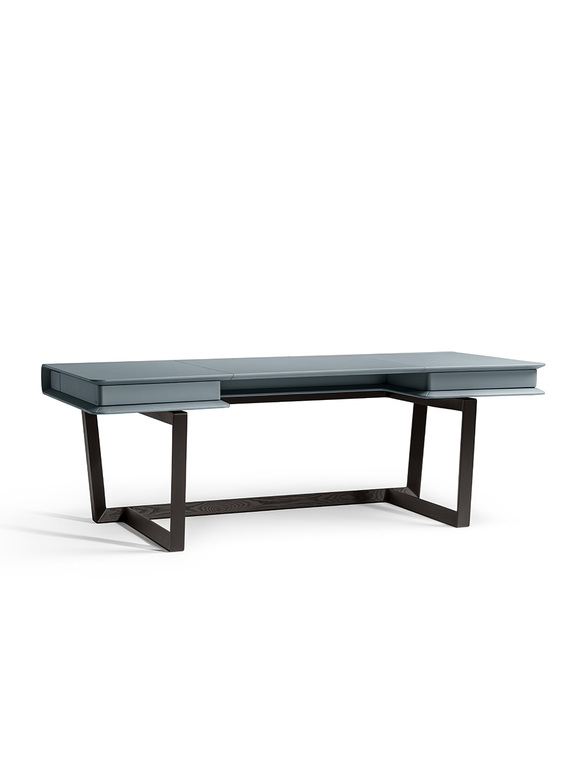 Peek-a-Book Grand Bureau design haut de gamme Poltrona Frau par Roberto Lazzeroni, cuir Pelle Frau® et frêne massif, design italien haut de gamme disponible chez D-Style Interior