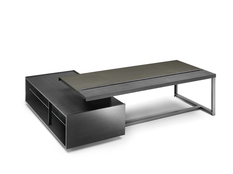 Jobs | Bureau design haut de gamme Poltrona Frau par Rodolfo Dordoni, design italien haut de gamme en cuir Pelle Frau® et bois de rouvre, disponible chez D-Style Interior