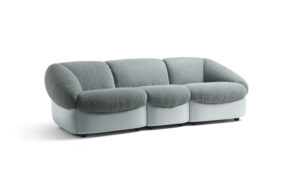 Parka Canapé modulable Poltrona Frau : canapé design haut de gamme trois places signé Draga & Aurel. Forme elliptique, modularité. D-Style Interior.