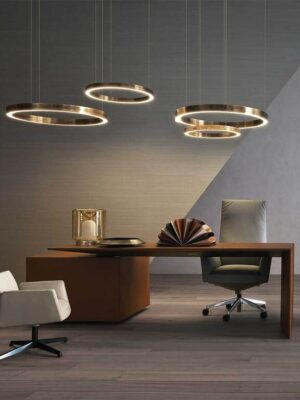 Ceo Cube Bureau design haut de gamme par Poltrona Frau, cuir Pelle Frau® et noyer Canaletto, design italien haut de gamme chez D-Style Interior