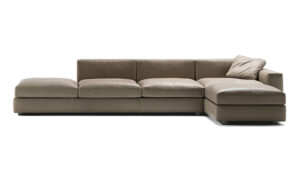 Massimosistema Canapé Poltrona Frau : canapé design haut de gamme modulaire avec structure hêtre et coussins plumes d'oie. Système personnalisable. D-Style Interior.