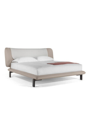 DUO Lit design haut de gamme par Poltrona Frau en cuir Pelle Frau® et bois massif, design italien disponible chez D-Style Interior