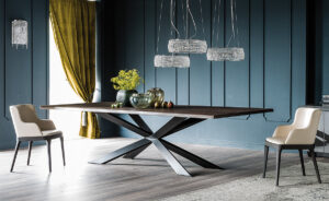 Spyder Wood table design haut de gamme par Cattelan Italia. Élégante et sculpturale, elle apporte chaleur et sophistication à votre intérieur. Disponible chez D-Style Interior.