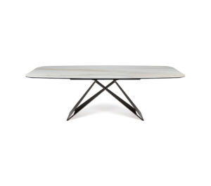 Premier Keramik table de Cattelan Italia allie acier laqué et céramique Marmi dans une création raffinée signée Paolo Cattelan. Disponible chez D-Style Interior.