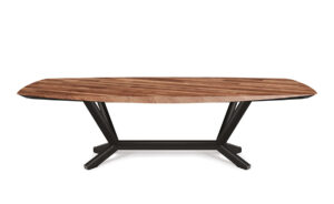 Planer Wood de Cattelan Italia allie bois noble et acier laqué dans un design sculptural et raffiné, symbole du savoir-faire artisanal italien. Disponible chez D-Style Interior.