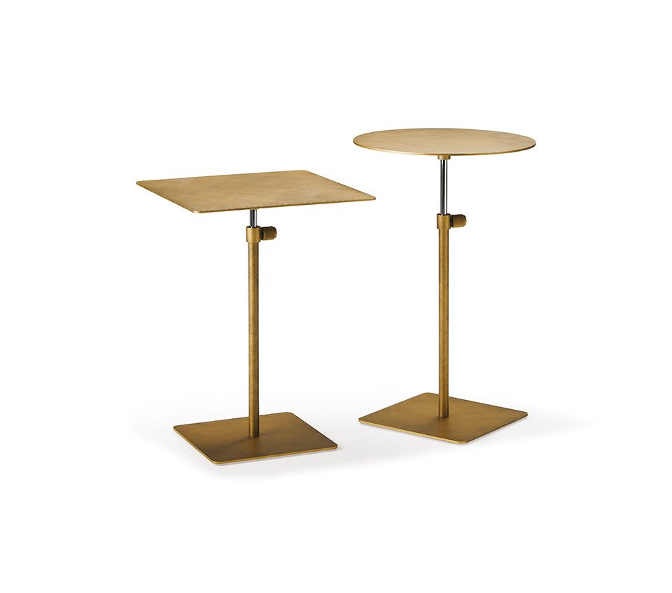 Table basse design haut de gamme Step par Cattelan Italia, hauteur réglable, structure acier, disponible chez D-Style Interior.