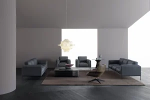 Giorgio canapé d’Amura Lab allie lignes modernes, structure élégante et confort exceptionnel pour un design italien raffiné. Disponible chez D-Style Interior.