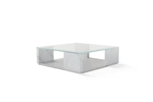 Quattropietre par Amura Lab – une table basse architecturale inspirée du nombre d’or, alliant rigueur, équilibre et intemporalité. Disponible chez D-Style Interior.