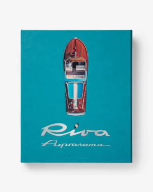 Livre design haut de gamme Riva Aquarama par Assouline, édition Ultimate sous écrin caoutchouc, disponible chez D-Style Interior.