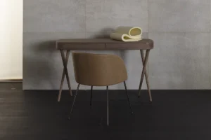 Vanity par Amura Lab incarne une féminité élégante et contemporaine. Console raffinée avec lignes sinueuses. Disponible chez D-Style Interior.